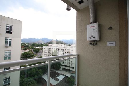 Sala - Varanda de kitnet/studio à venda com 1 quarto, 40m² em Taquara, Rio de Janeiro