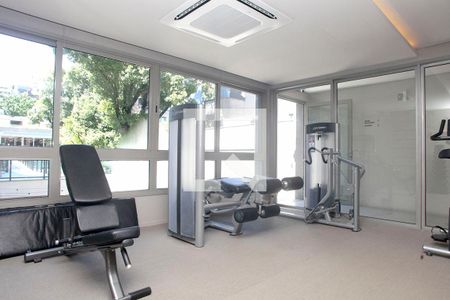 Área Comum - Academia de kitnet/studio à venda com 1 quarto, 35m² em Mont’serrat, Porto Alegre