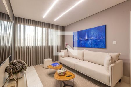 Sala de apartamento à venda com 3 quartos, 87m² em São Pedro, Belo Horizonte