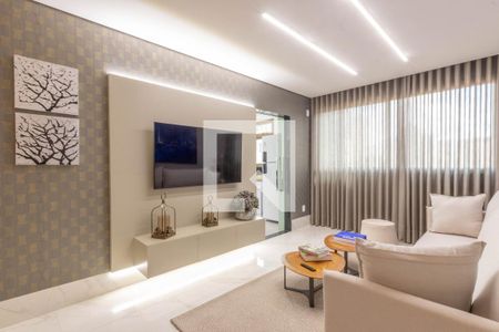 Sala de apartamento à venda com 3 quartos, 87m² em São Pedro, Belo Horizonte