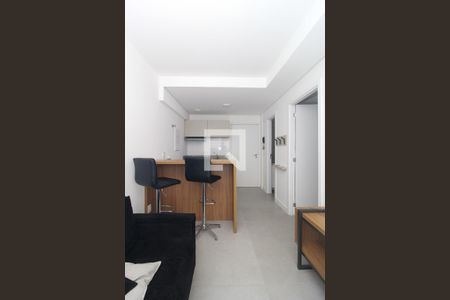 Sala/Cozinha de apartamento à venda com 1 quarto, 31m² em Cidade Baixa, Porto Alegre