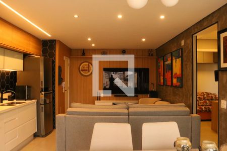 Sala e Cozinha Integrada de apartamento à venda com 2 quartos, 63m² em Perdizes, São Paulo