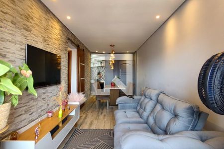 Sala de apartamento para alugar com 2 quartos, 67m² em Vila Assuncao, Praia Grande