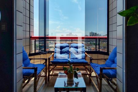 Varanda - Sala de apartamento para alugar com 2 quartos, 67m² em Vila Assuncao, Praia Grande