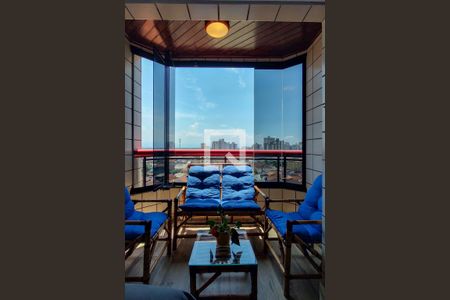 Varanda - Sala de apartamento para alugar com 2 quartos, 67m² em Vila Assuncao, Praia Grande