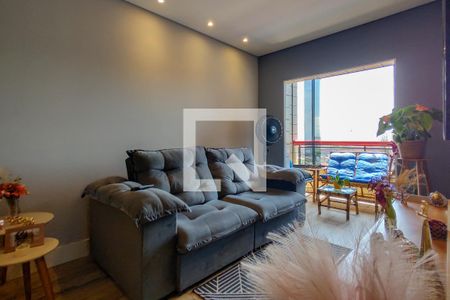 Sala de apartamento para alugar com 2 quartos, 67m² em Vila Assuncao, Praia Grande