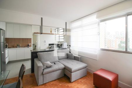 Sala de apartamento à venda com 2 quartos, 84m² em Vila Olímpia, São Paulo