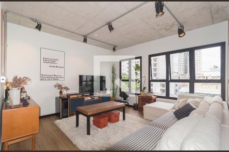 Sala de Estar de apartamento à venda com 2 quartos, 70m² em Vila Regente Feijó, São Paulo