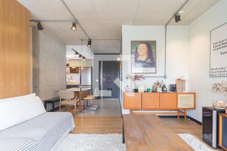 Sala de Estar de apartamento à venda com 2 quartos, 70m² em Vila Regente Feijó, São Paulo