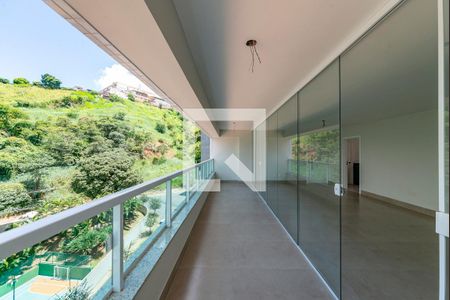 Varanda da Sala de apartamento à venda com 4 quartos, 135m² em Luxemburgo, Belo Horizonte