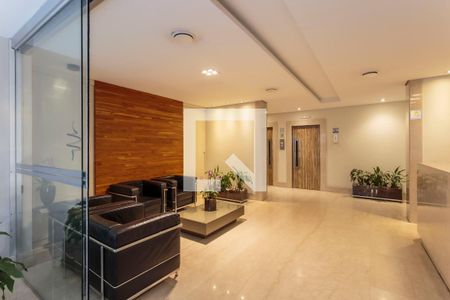 Área comum - Hall de entrada de apartamento para alugar com 1 quarto, 64m² em Vila Nova Conceição, São Paulo