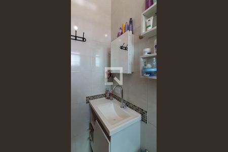 Banheiro da Suíte 1 de casa de condomínio à venda com 2 quartos, 68m² em Parque Boturussu, São Paulo