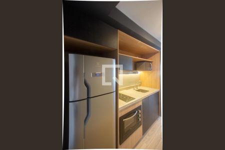 Cozinha de kitnet/studio à venda com 1 quarto, 33m² em Vila Cordeiro, São Paulo