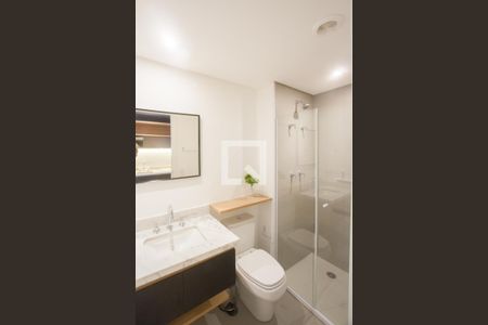 Banheiro de kitnet/studio à venda com 1 quarto, 33m² em Vila Cordeiro, São Paulo