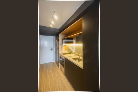 Cozinha de kitnet/studio à venda com 1 quarto, 33m² em Vila Cordeiro, São Paulo