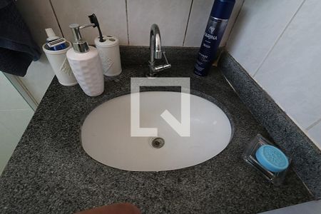 Banheiro da Suíte - Pia de apartamento à venda com 2 quartos, 75m² em Vila Alto de Santo Andre, Santo André