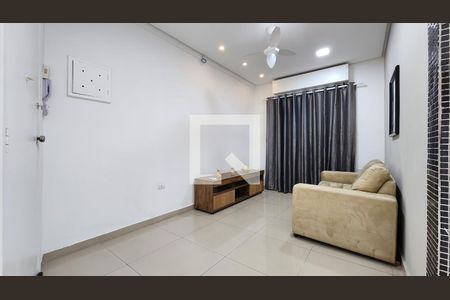 Sala de apartamento para alugar com 1 quarto, 50m² em José Menino, Santos