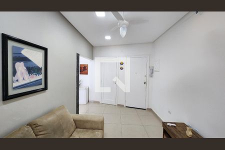 Sala de apartamento para alugar com 1 quarto, 50m² em José Menino, Santos