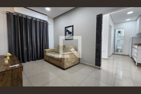 Sala de apartamento para alugar com 1 quarto, 50m² em José Menino, Santos