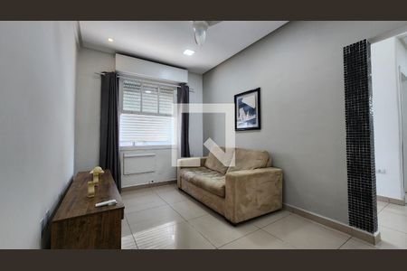 Sala de apartamento para alugar com 1 quarto, 50m² em José Menino, Santos