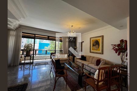 Sala de estar de apartamento à venda com 4 quartos, 190m² em Anchieta, Belo Horizonte
