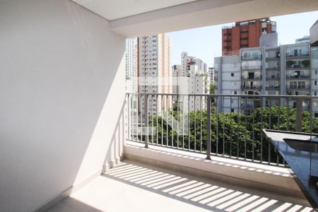 Varanda - Sala de apartamento à venda com 2 quartos, 76m² em Indianópolis, São Paulo