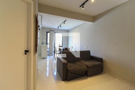 Sala de apartamento para alugar com 1 quarto, 60m² em Moema, São Paulo