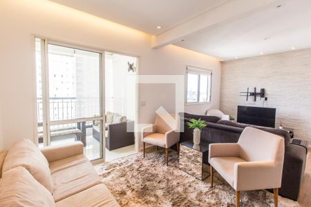 Sala de apartamento para alugar com 1 quarto, 76m² em Jardim Tupanci, Barueri