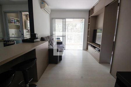 Sala de apartamento para alugar com 1 quarto, 50m² em Vila Andrade, São Paulo