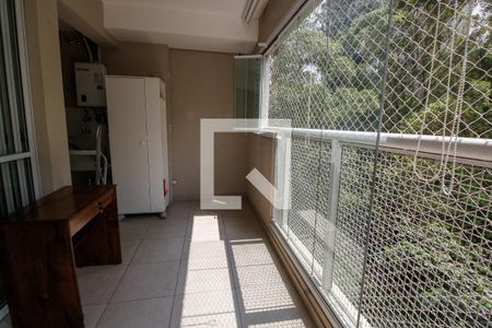 Varanda da Sala de apartamento para alugar com 1 quarto, 50m² em Vila Andrade, São Paulo