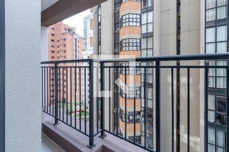 Varanda de kitnet/studio para alugar com 1 quarto, 25m² em Campo Belo, São Paulo