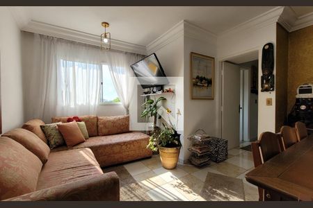 Sala de apartamento à venda com 3 quartos, 80m² em Vila Humaita, Santo André