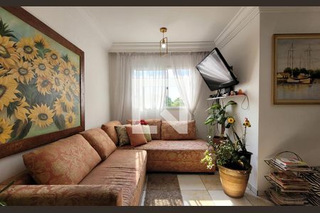 Sala de apartamento à venda com 3 quartos, 80m² em Vila Humaita, Santo André