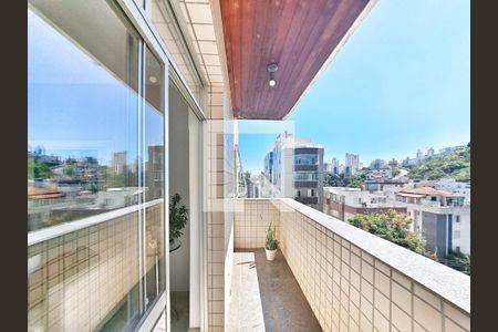 Varanda da Sala de apartamento à venda com 4 quartos, 240m² em Buritis, Belo Horizonte