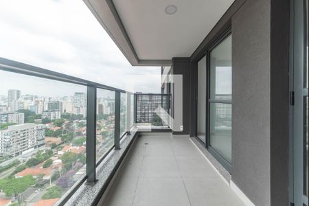 Varanda - Lavanderia de apartamento à venda com 1 quarto, 38m² em Brooklin, São Paulo
