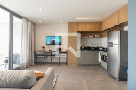 Studio - Sala  de kitnet/studio para alugar com 1 quarto, 41m² em Vila Gomes Cardim, São Paulo