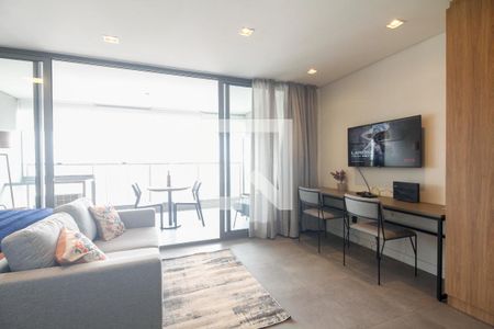 Studio - Sala  de kitnet/studio para alugar com 1 quarto, 41m² em Vila Gomes Cardim, São Paulo