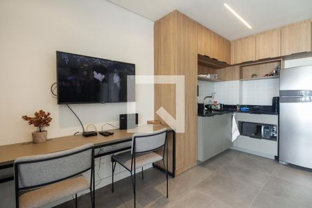 Studio - Sala  de kitnet/studio para alugar com 1 quarto, 41m² em Vila Gomes Cardim, São Paulo