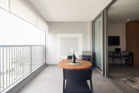 Studio - Varanda  de kitnet/studio para alugar com 1 quarto, 41m² em Vila Gomes Cardim, São Paulo