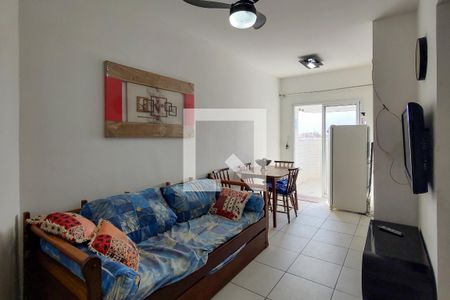 Sala de apartamento para alugar com 1 quarto, 69m² em Nova Mirim, Praia Grande