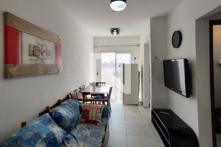 Sala de apartamento para alugar com 1 quarto, 69m² em Nova Mirim, Praia Grande