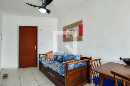 Sala de apartamento para alugar com 1 quarto, 69m² em Nova Mirim, Praia Grande