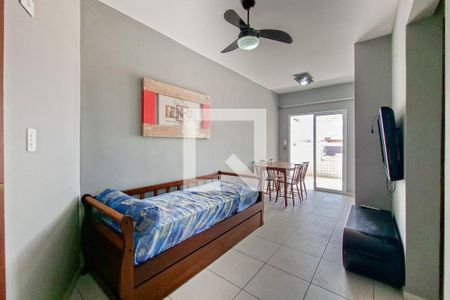 Sala de apartamento para alugar com 1 quarto, 69m² em Nova Mirim, Praia Grande