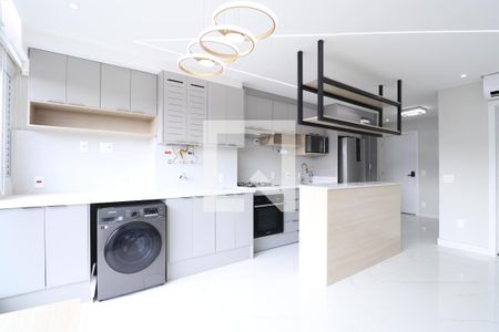 Sala/Cozinha de apartamento para alugar com 2 quartos, 54m² em Barra Funda, São Paulo