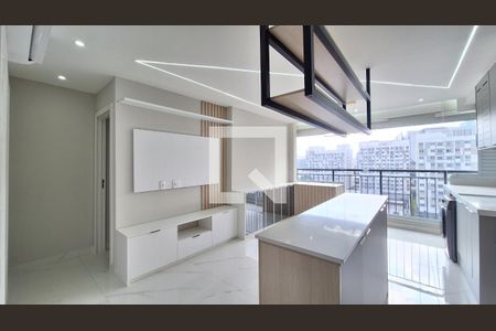 Sala/Cozinha de apartamento para alugar com 2 quartos, 54m² em Barra Funda, São Paulo