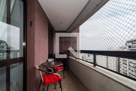 Varanda da Sala de apartamento à venda com 4 quartos, 141m² em Vila Andrade, São Paulo