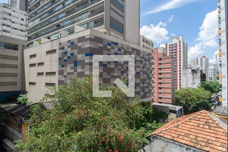 Vista da Varanda da Sala/Quarto de apartamento para alugar com 1 quarto, 38m² em Bela Vista, São Paulo