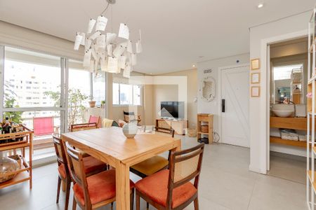 Sala de apartamento à venda com 2 quartos, 82m² em Brooklin, São Paulo