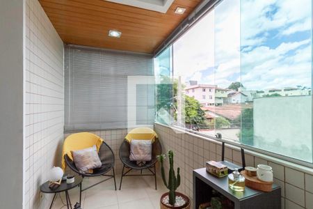 Varanda da sala 1 de apartamento à venda com 3 quartos, 240m² em Santa Branca, Belo Horizonte