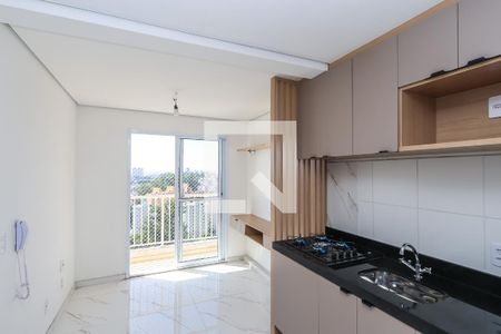 Sala e Cozinha de kitnet/studio para alugar com 1 quarto, 29m² em Sacoma, São Paulo